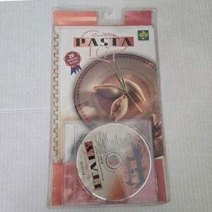 Vintage Cooking Pasta Book Music CD Set Sealed Flavor of Italy 20 Recipes Madacy